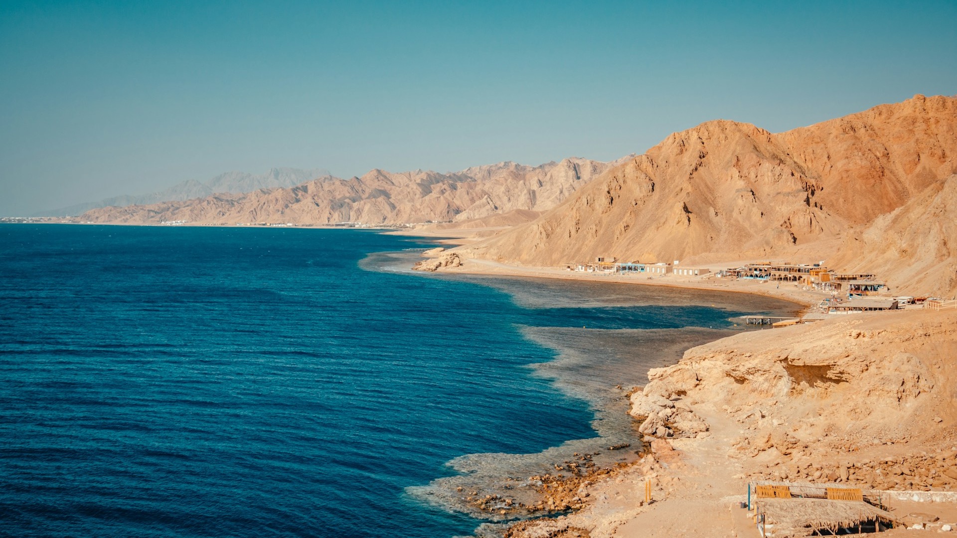 The famous Blue Hole dive site in Dahab